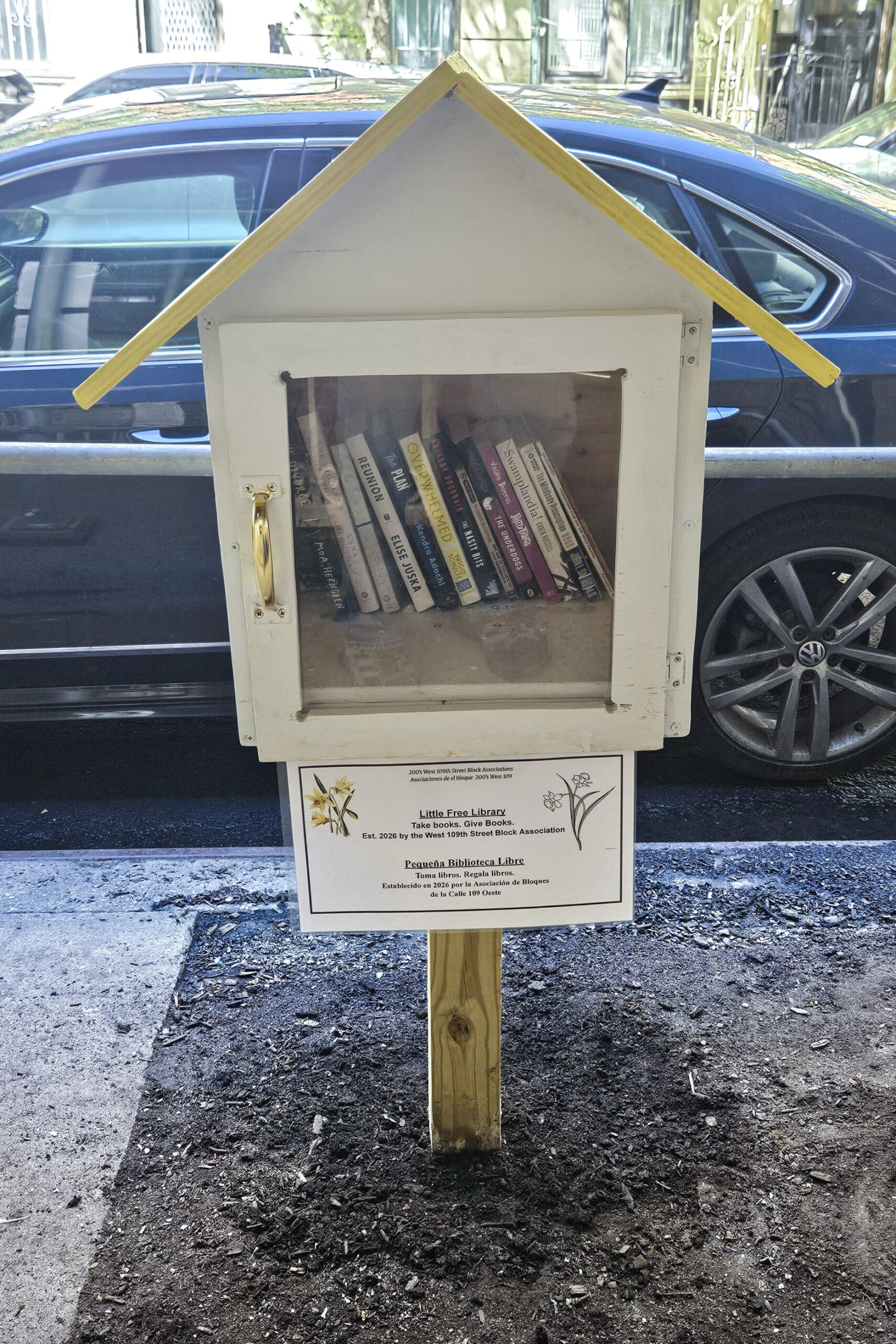 Little Free Library · Est. 2026 by the West 109th Street Block Association
